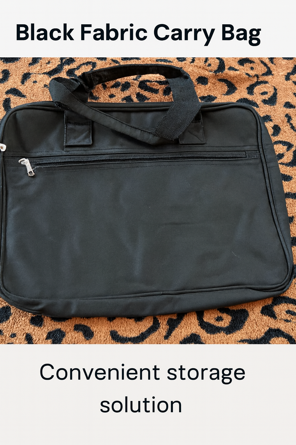 Black Professional Laptop & Document Bag