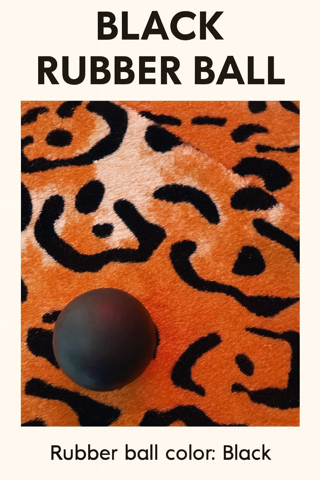 Black Rubber Ball – Durable & Lightweight