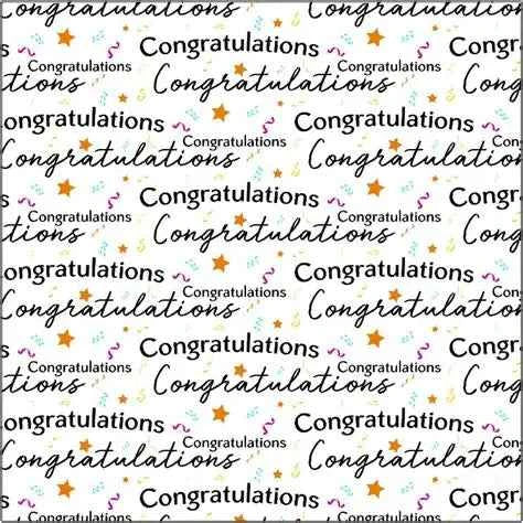 Congratulations Wrapping Paper
