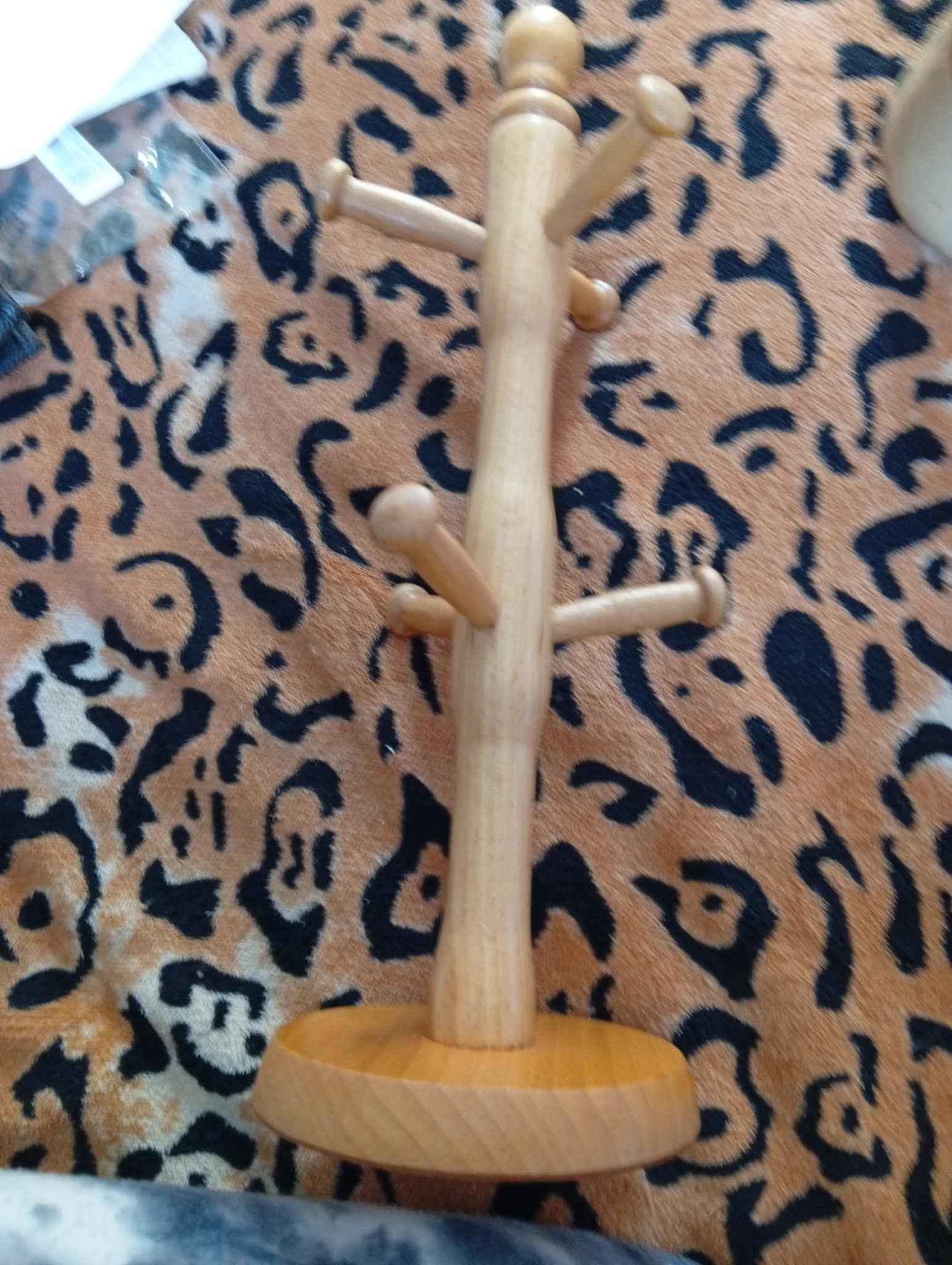 Rustic Wooden Mug & Accessory Holder