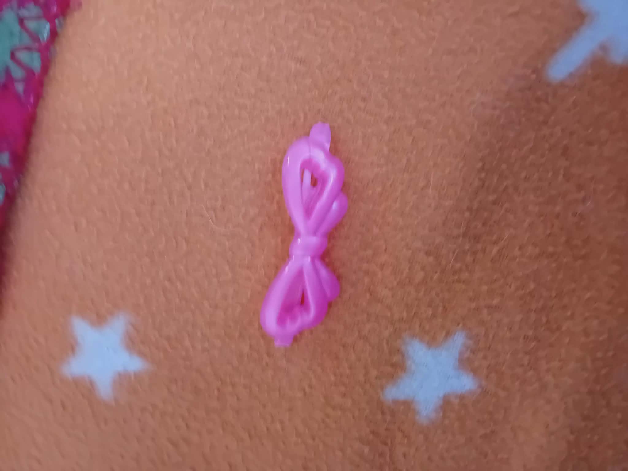 Pink Bow Mini Hair Clip