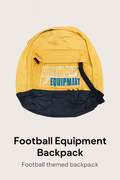 Football Equipment Backpack – Yellow & Navy Sports Gear Bag