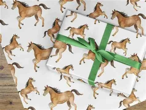 Elegant Horses Wrapping Paper