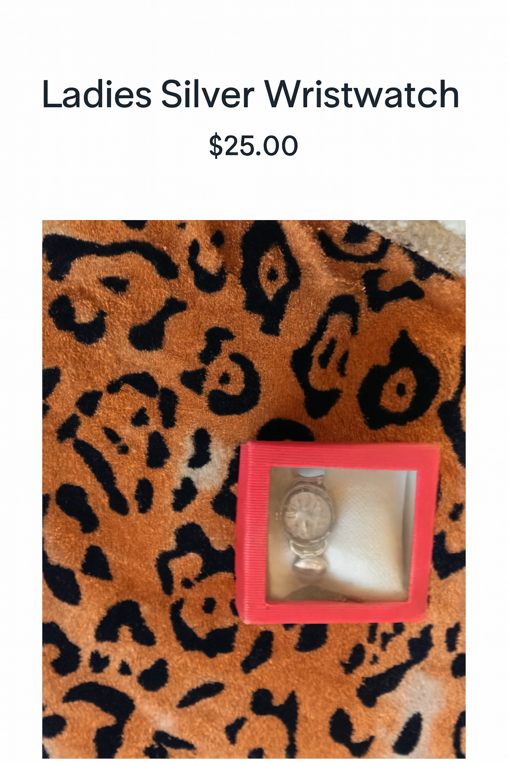 Ladies’ Silver Wristwatch in Gift Box