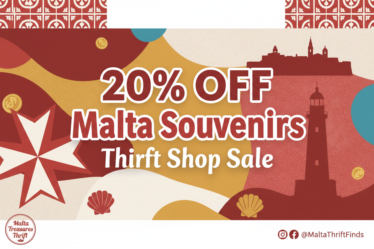 Malta Souvenirs 20% Off Banner