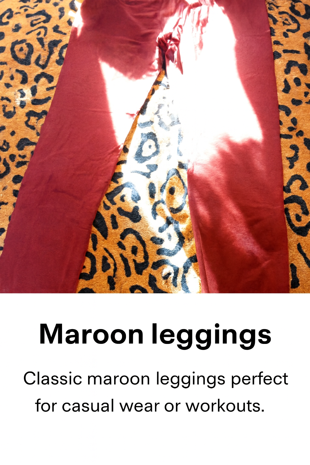 Maroon Stretch Leggings