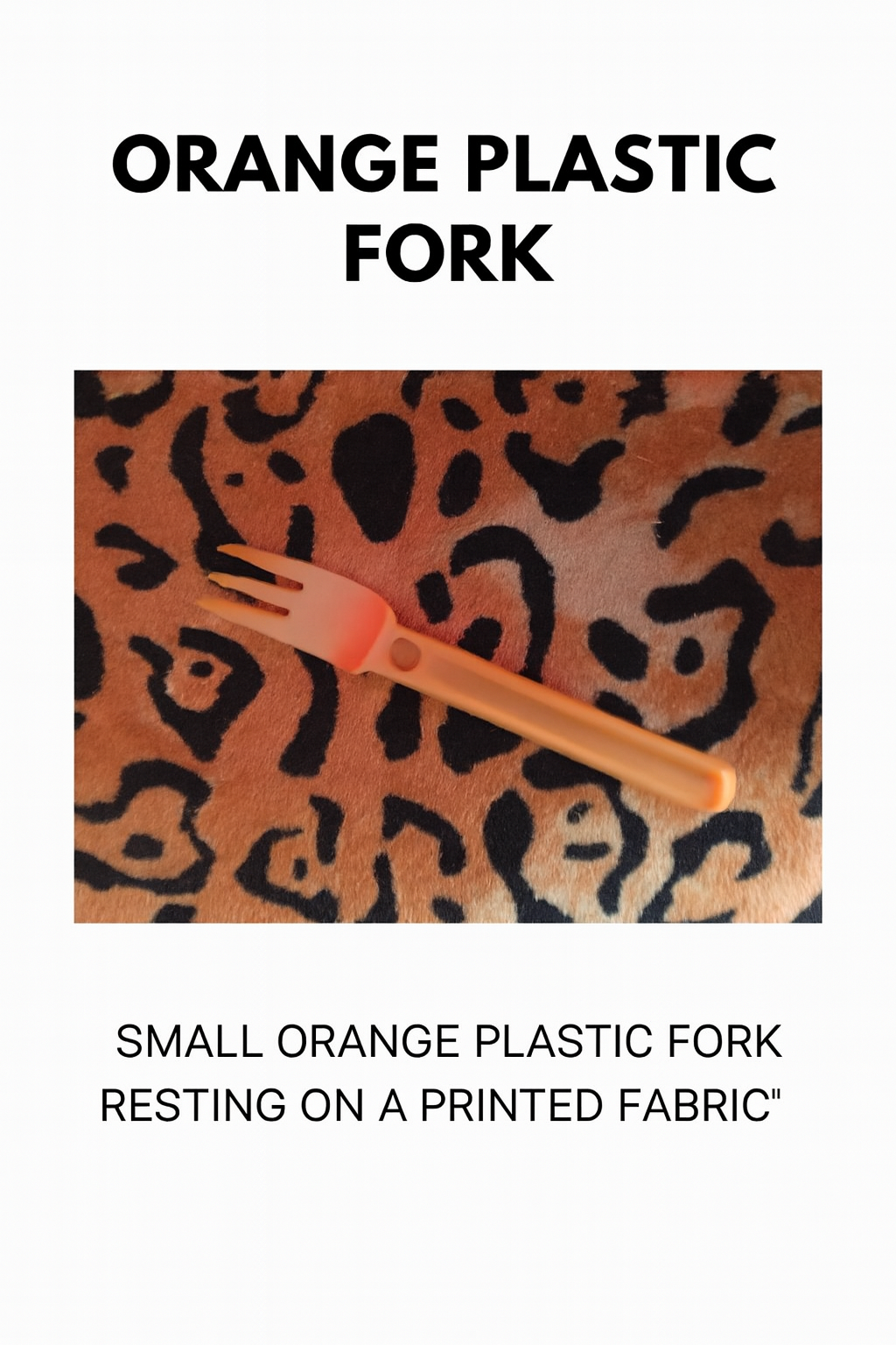 Bright Orange Mini Spork – Durable Reusable Utensil