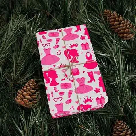 Girl Doll Wrapping Paper