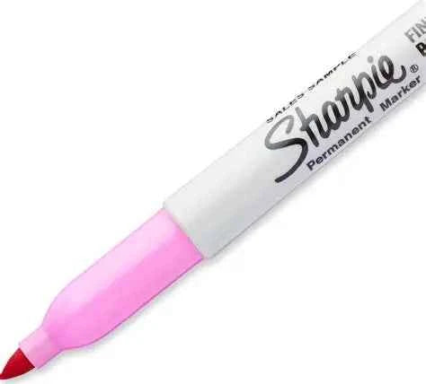 Pink Permanent Marker – Bold Color That Lasts" - Gozo Thrift Shop