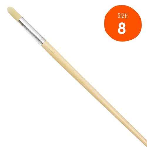 Size 8 Paint Brush – Precision Meets Versatility" - Gozo Thrift Shop