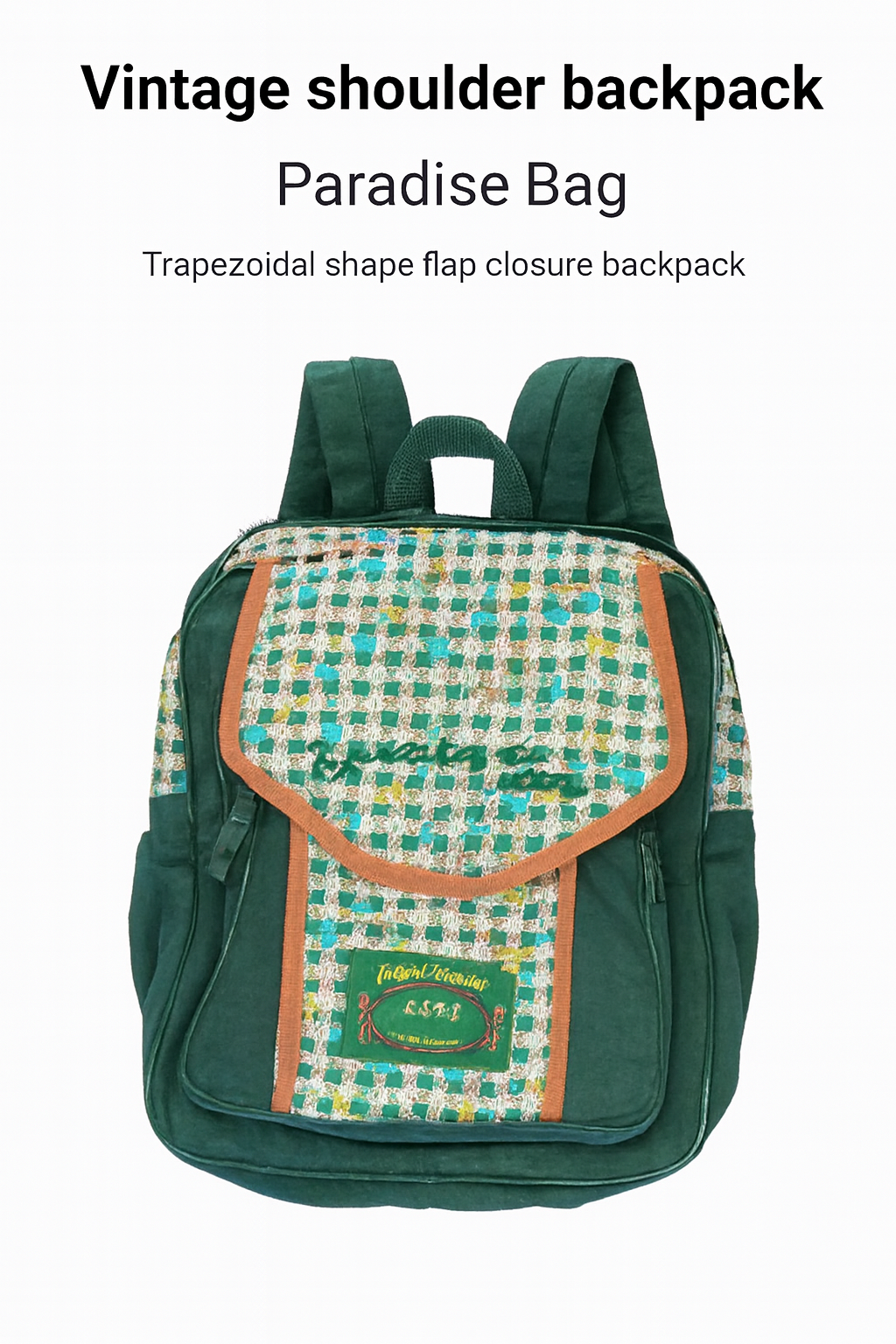 Paradise Bag – Vintage Woven Flap Backpack